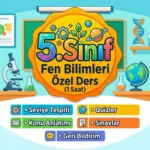 5.sınıf fen bilimleri yüz yüze özel ders